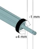 Kép 3/5 - BLUM 956A1004 Tip-on hosszú kilökésű fekete
