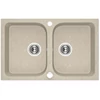 Kép 1/3 - Laveo Celia 80 mosogató bézs 2 medencés Kép 1/3 - Laveo Celia 80 mosogató bézs 2 medencés
