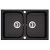 Kép 1/2 - Laveo Celia 80 mosogató fekete 2 medencés Kép 1/2 - Laveo Celia 80 mosogató fekete 2 medencés