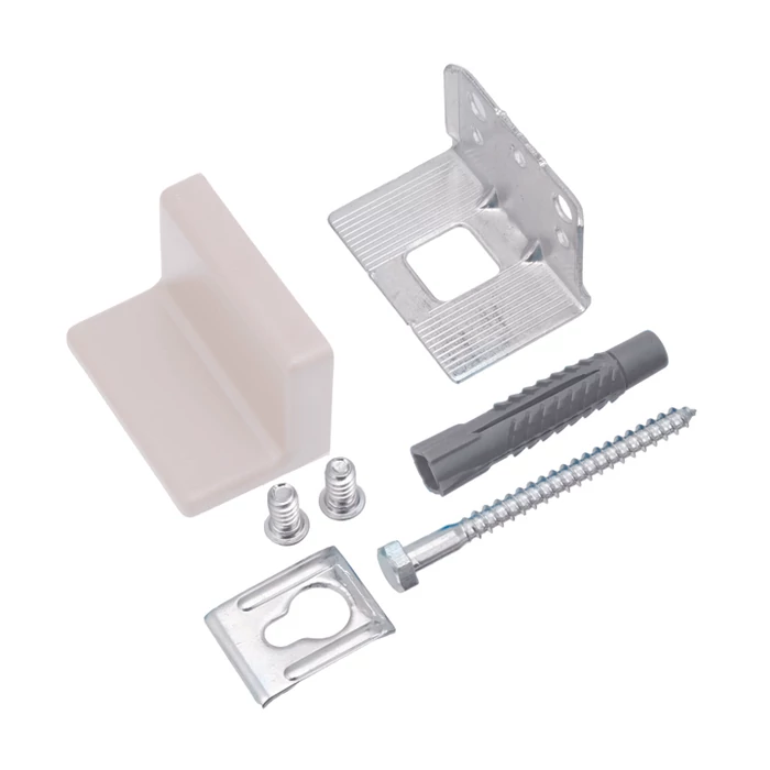 Függesztő vasalat oldalsó tiplivel fehér Függesztő vasalat oldalsó tiplivel fehér