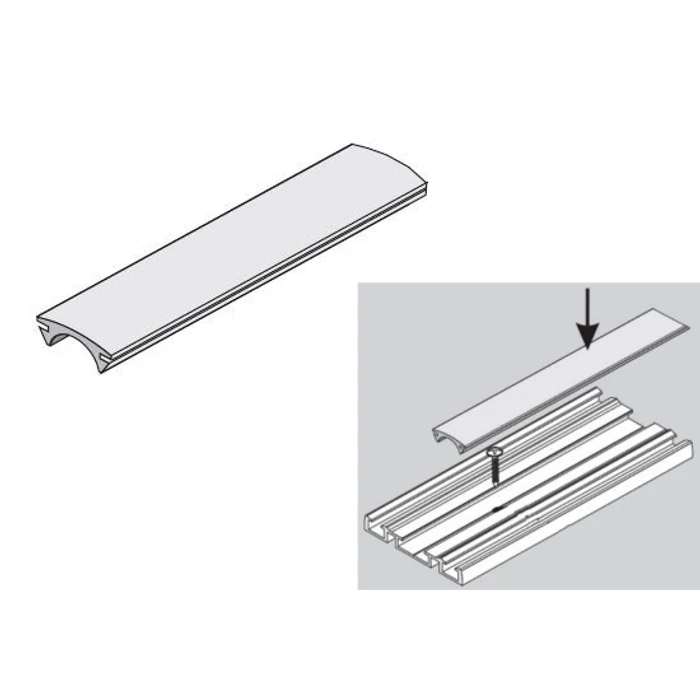 SEVROLL takaró profil alsó vezetésre Simple/Blue SEVROLL takaró profil alsó vezetésre Simple/Blue
