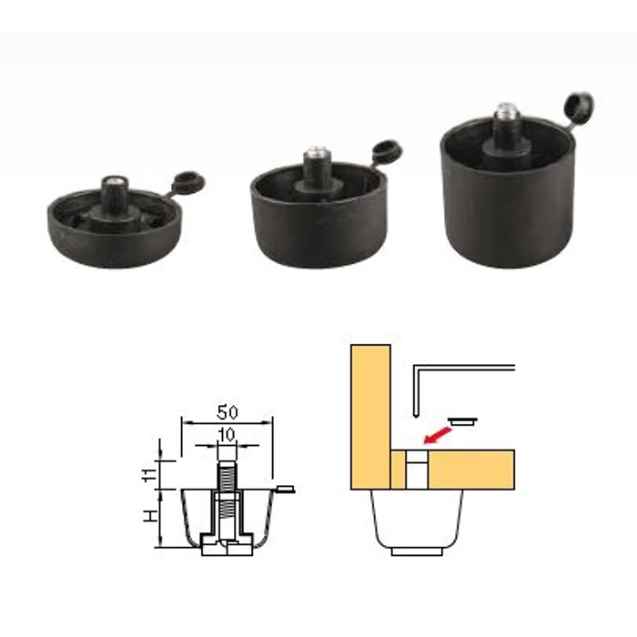 STRONG Csúszó talp állítási lehet. magasság 42 mm STRONG Csúszó talp állítási lehet. magasság 42 mm