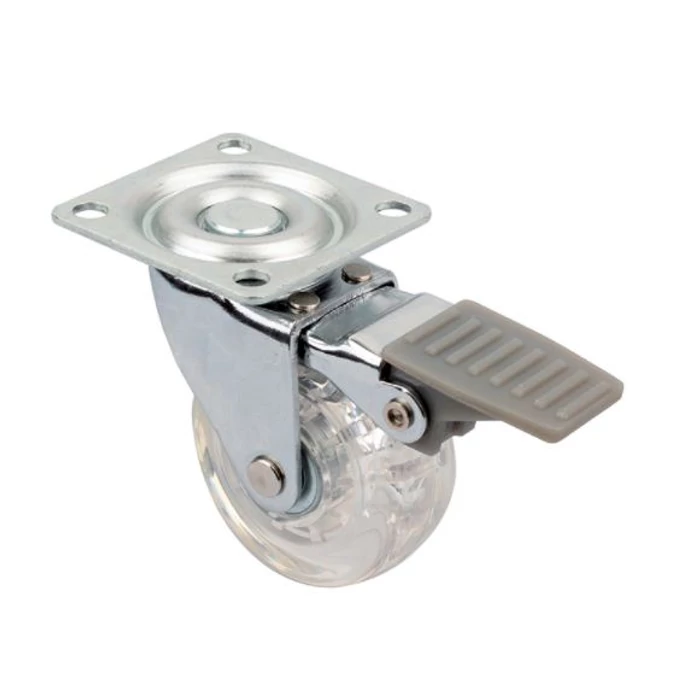 STRONG Kerék TOP-E 50 mm, átlátszó, fékkel STRONG Kerék TOP-E 50 mm, átlátszó, fékkel