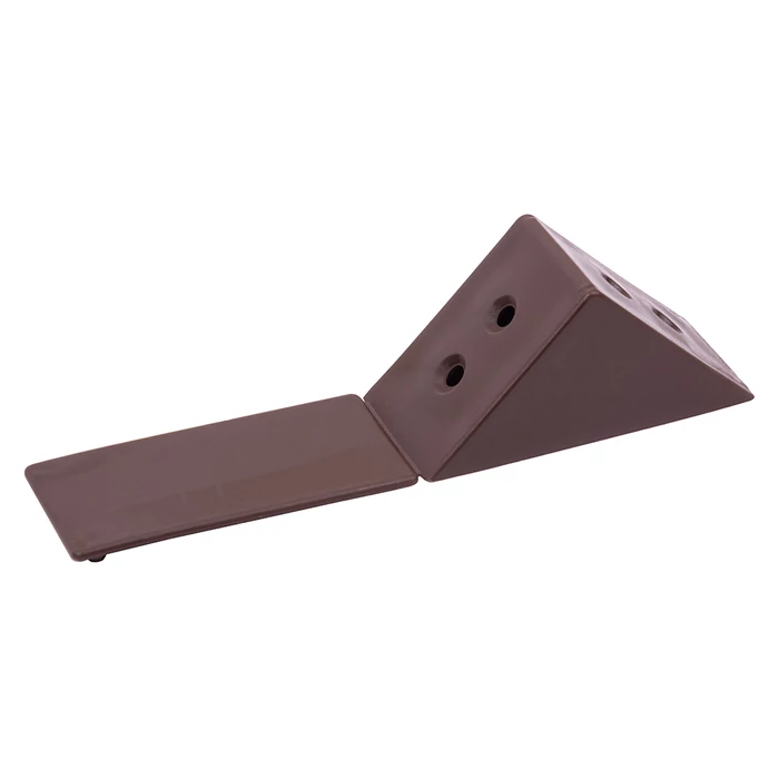 Összekötő szögletvas műanyag nagy barna Összekötő szögletvas műanyag nagy barna