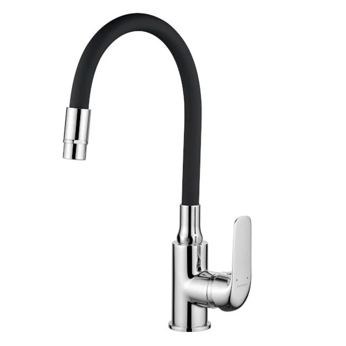 Csaptelep Elza flexibilis kifolyó csővel zuhanyváltós fekete Csaptelep Elza flexibilis kifolyó csővel zuhanyváltós fekete