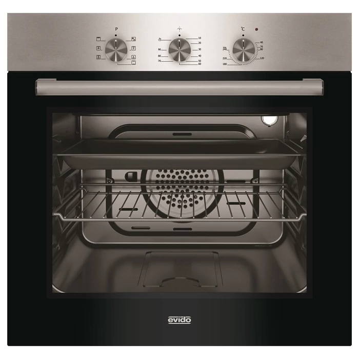 EVIDO PRIMO 63X légkeveréses sütő,inox/fekete EVIDO PRIMO 63X légkeveréses sütő,inox/fekete