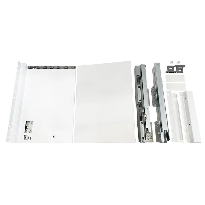 SLIM fémfiókoldal DF-C H=203mm 400mm fehér SLIM fémfiókoldal DF-C H=203mm 400mm fehér