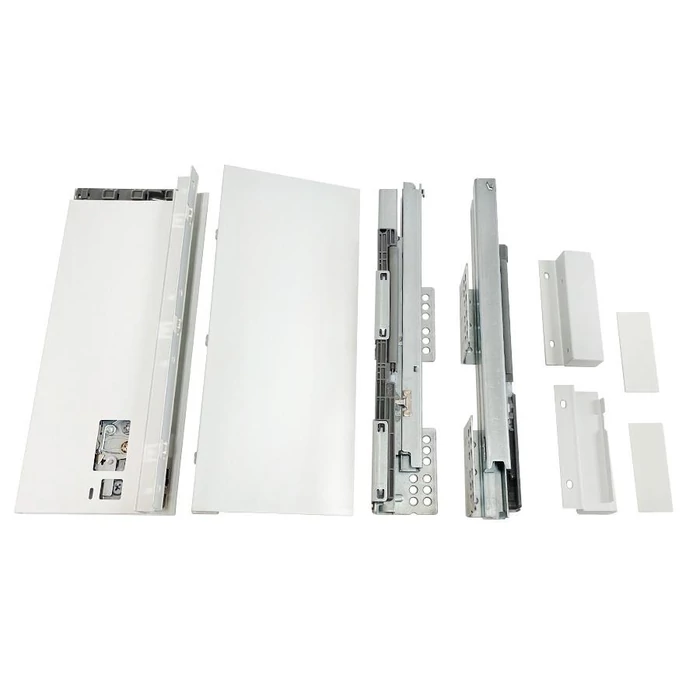 SLIM fémfiókoldal DF-A+ H=120mm 450mm fehér SLIM fémfiókoldal DF-A+ H=120mm 450mm fehér