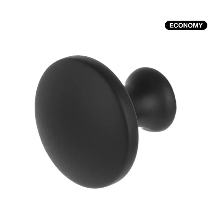 Fém gombfogantyú XK06, matt fekete Fém gombfogantyú XK06, matt fekete