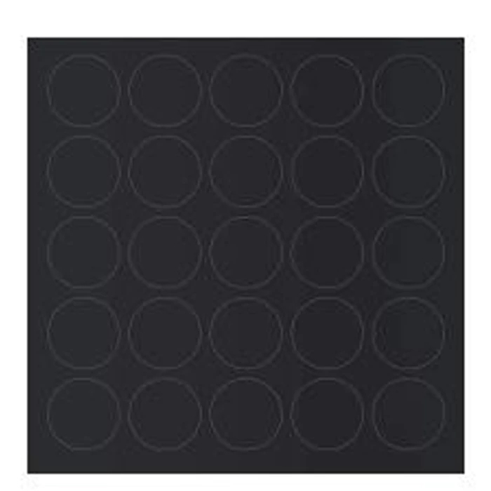 Öntapadós csavartakaró 14mm sima fekete 25db/levél Öntapadós csavartakaró 14mm sima fekete 25db/levél