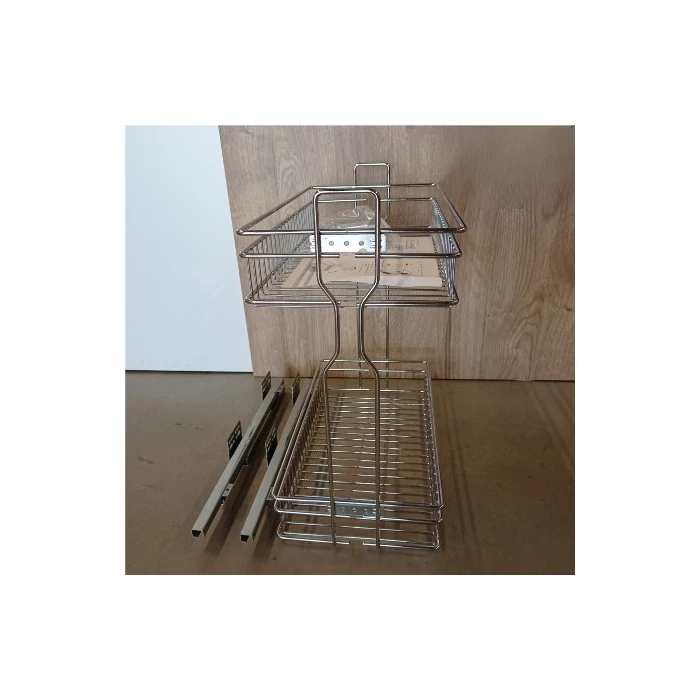 Kihúzható fűszertartó kosár rejtett csillapított fióksínnel 300mm GMAX Kihúzható fűszertartó kosár rejtett csillapított fióksínnel 300mm GMAX