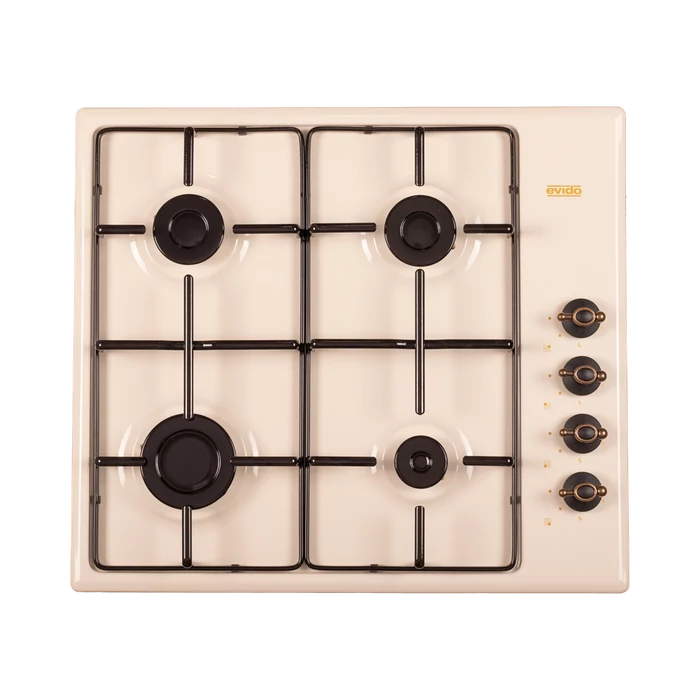 EVIDO RUSTIC-H 60C gáz főzőlap, 60cm, bézs/bronz EVIDO RUSTIC-H 60C gáz főzőlap, 60cm, bézs/bronz
