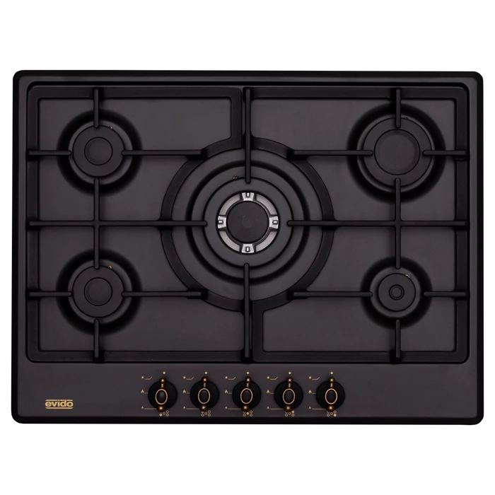 EVIDO RUSTIC-H 70A gáz főzőlap, 70 cm, antracit/bronz EVIDO RUSTIC-H 70A gáz főzőlap, 70 cm, antracit/bronz