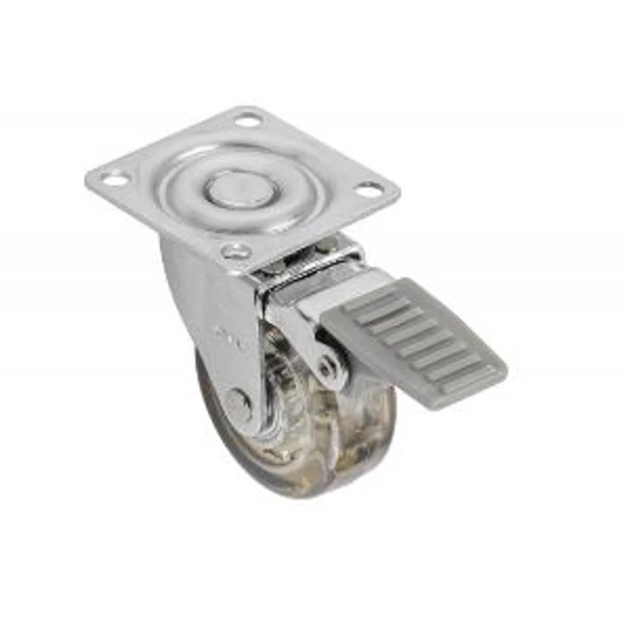 Görgő 50 mm átlátszó fékes Görgő 50 mm átlátszó fékes