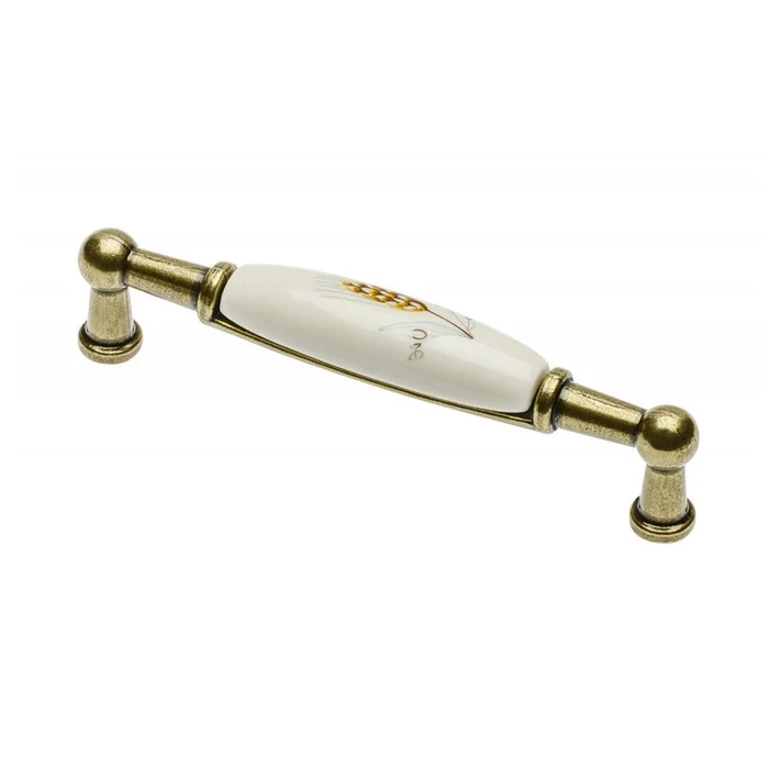 Fogantyú porcelán betétes,gömbölyű végű, búzavirág mintás GTV Fogantyú porcelán betétes,gömbölyű végű, búzavirág mintás GTV