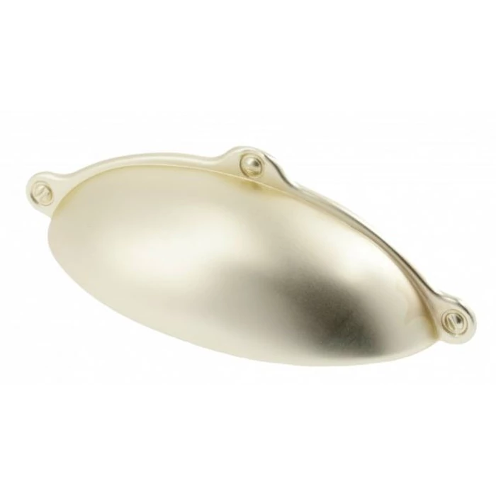 Bútorfogantyú fém kagyló, arany színben 64mm Bútorfogantyú fém kagyló, arany színben 64mm