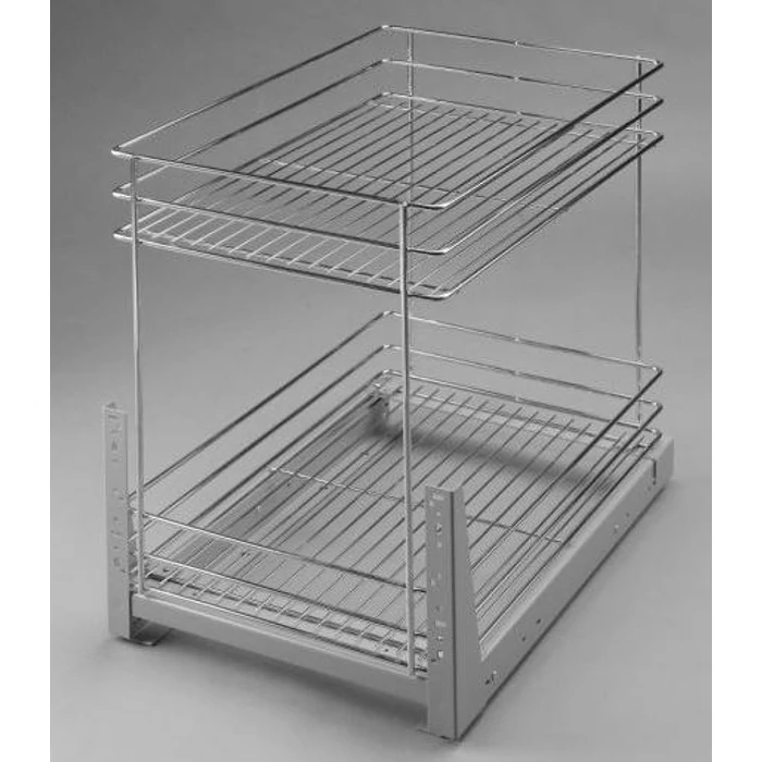 Fémrács fenéklapra szerelhető, 2 polcos 400 mm Fémrács fenéklapra szerelhető, 2 polcos 400 mm