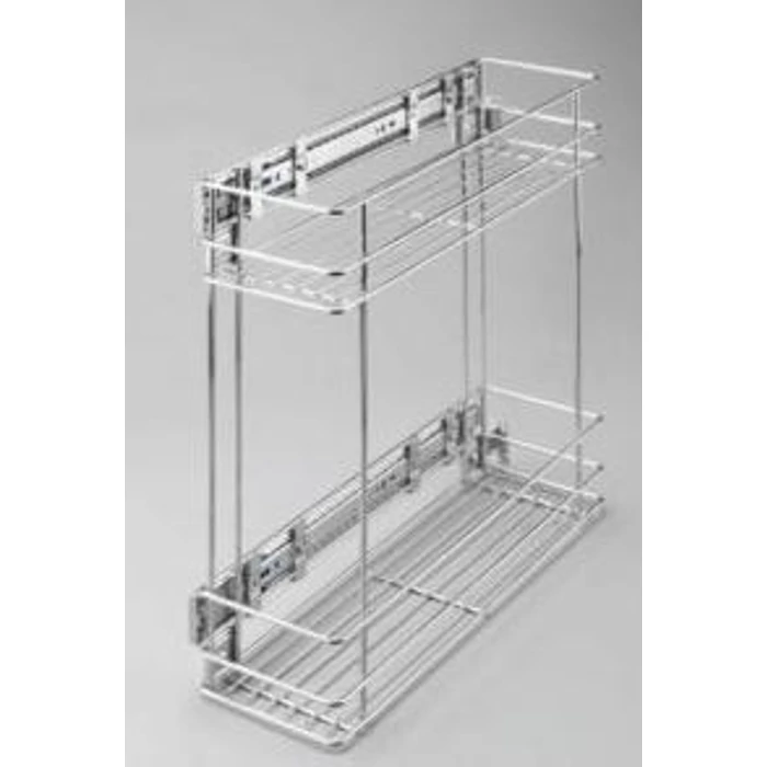 Fémrács oldallapra szerelhető, 2 polcos 150 mm Fémrács oldallapra szerelhető, 2 polcos 150 mm