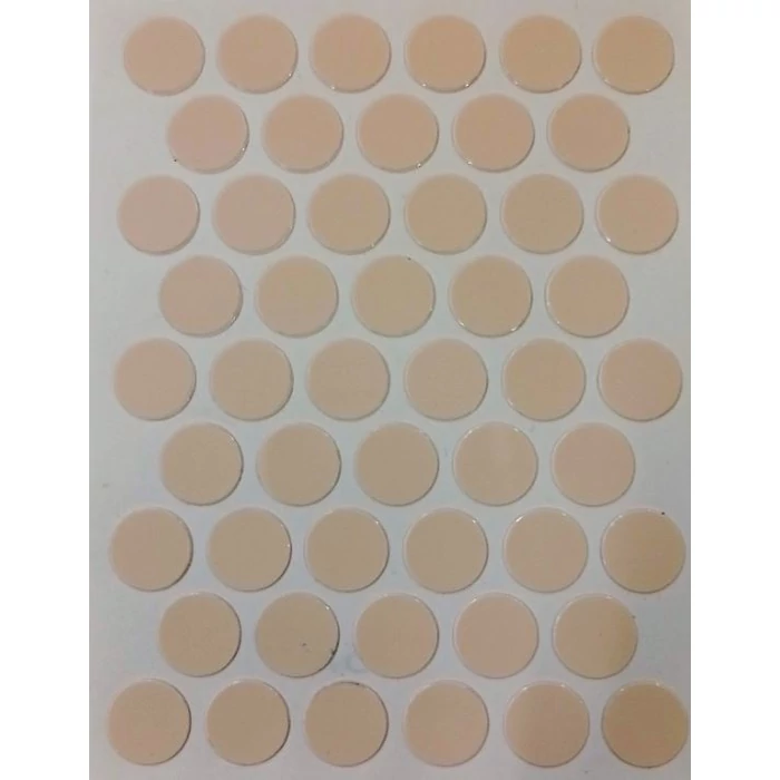 Öntapadós csavar takaró 14 mm 50db/levél fényes krém 1951 Öntapadós csavar takaró 14 mm 50db/levél fényes krém 1951