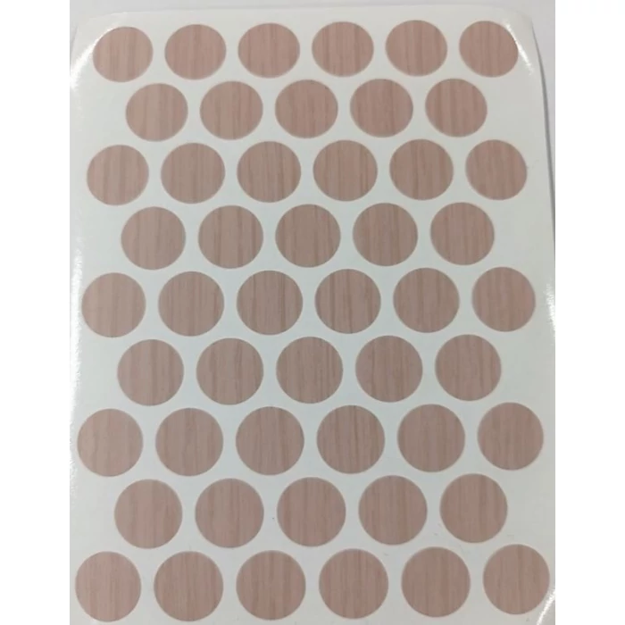 Öntapadós csavar takaró 14 mm 50db/levél Világos tölgy 2131 Öntapadós csavar takaró 14 mm 50db/levél Világos tölgy 2131