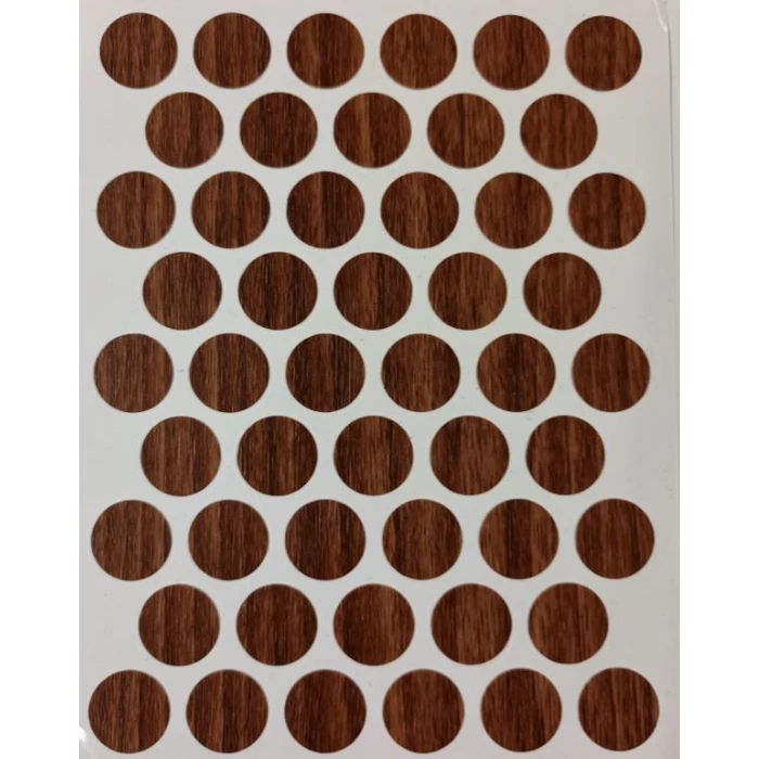 Öntapadós csavar takaró 14 mm 50db/levél Sötét tölgy 2173 Öntapadós csavar takaró 14 mm 50db/levél Sötét tölgy 2173