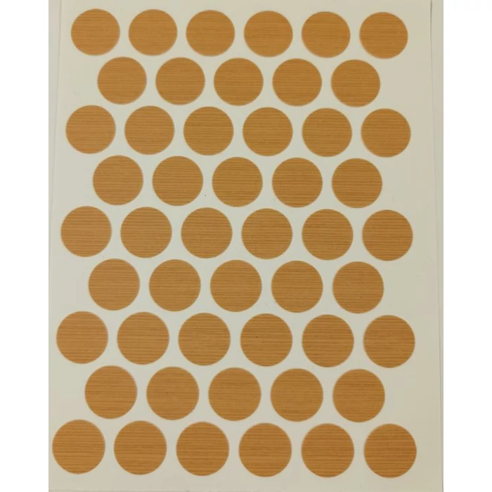 Öntapadós csavar takaró 14 mm 50db/levél Bio fenyő 7145 Öntapadós csavar takaró 14 mm 50db/levél Bio fenyő 7145