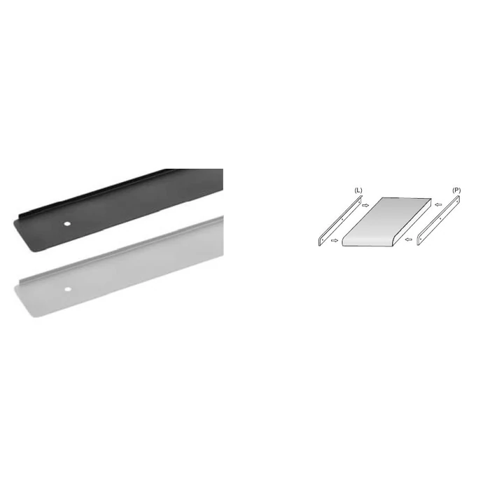 Munkalap végzáró, 600 mm balos 38mm fekete Munkalap végzáró, 600 mm balos 38mm fekete