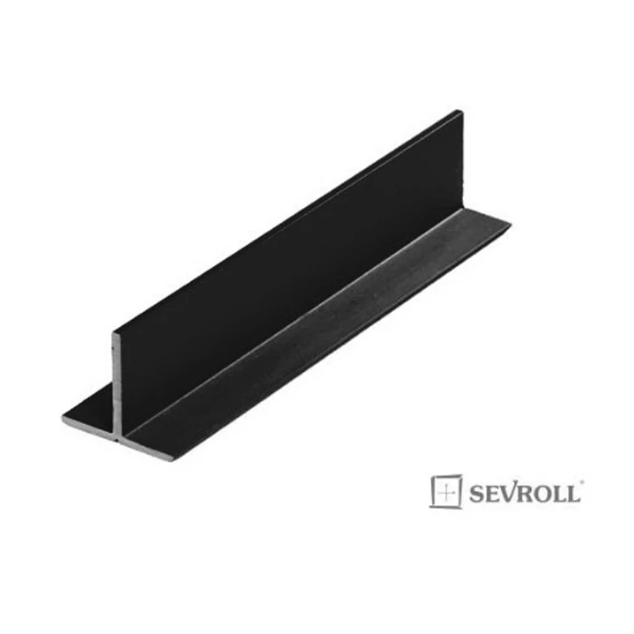 SEVROLL T profil 3m fekete SEVROLL T profil 3m fekete