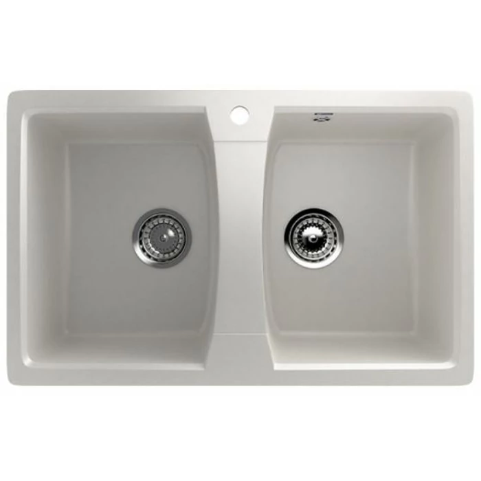 Ulgran mosogató kőhatású U-402 törtfehér (331) 2 medencés Ulgran mosogató kőhatású U-402 törtfehér (331) 2 medencés