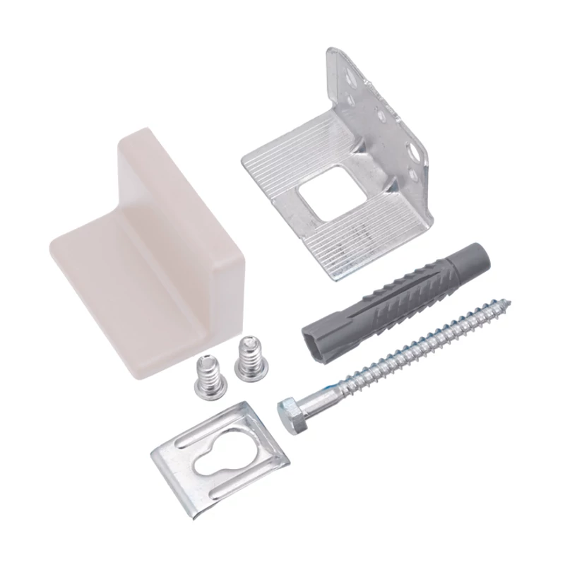 Függesztő vasalat oldalsó tiplivel fehér Függesztő vasalat oldalsó tiplivel fehér