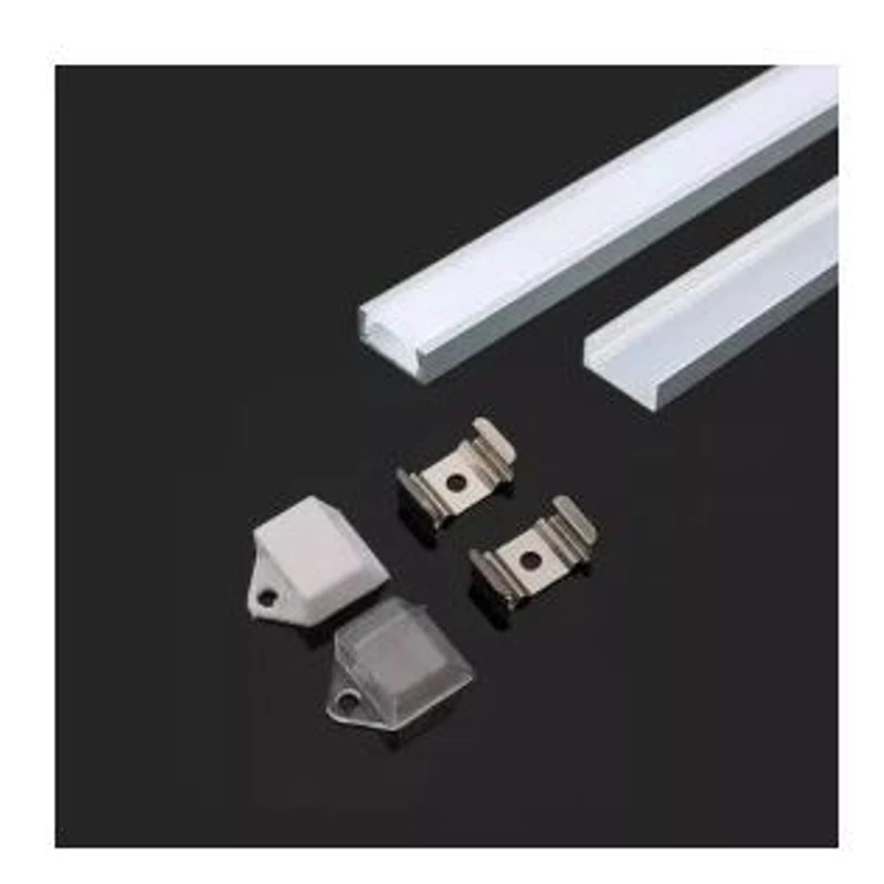 Aluminium profil LED szalagokhoz opál búrával, 2000*16*7mm Aluminium profil LED szalagokhoz opál búrával, 2000*16*7mm