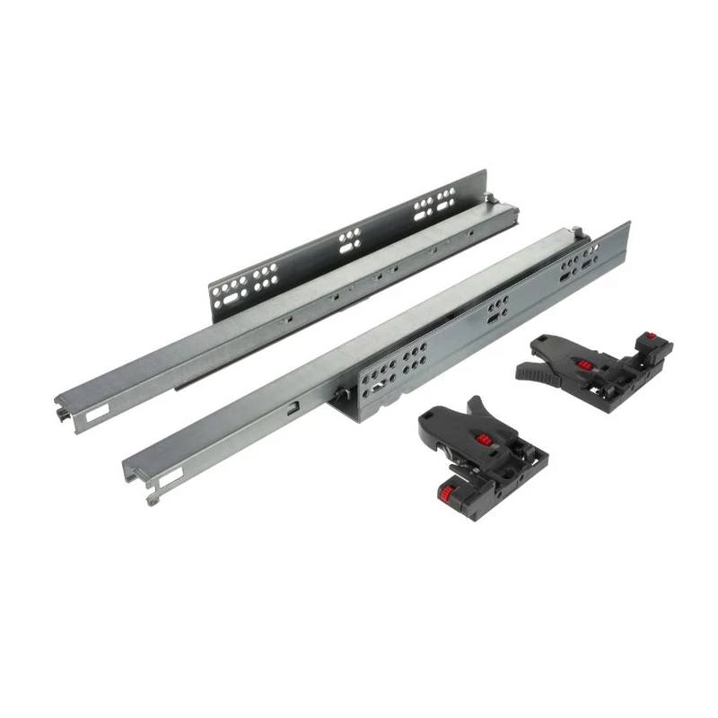 Riex NU80 teljes kihúzású rejtett sín 500 mm csillapított 40kg Riex NU80 teljes kihúzású rejtett sín 500 mm csillapított 40kg