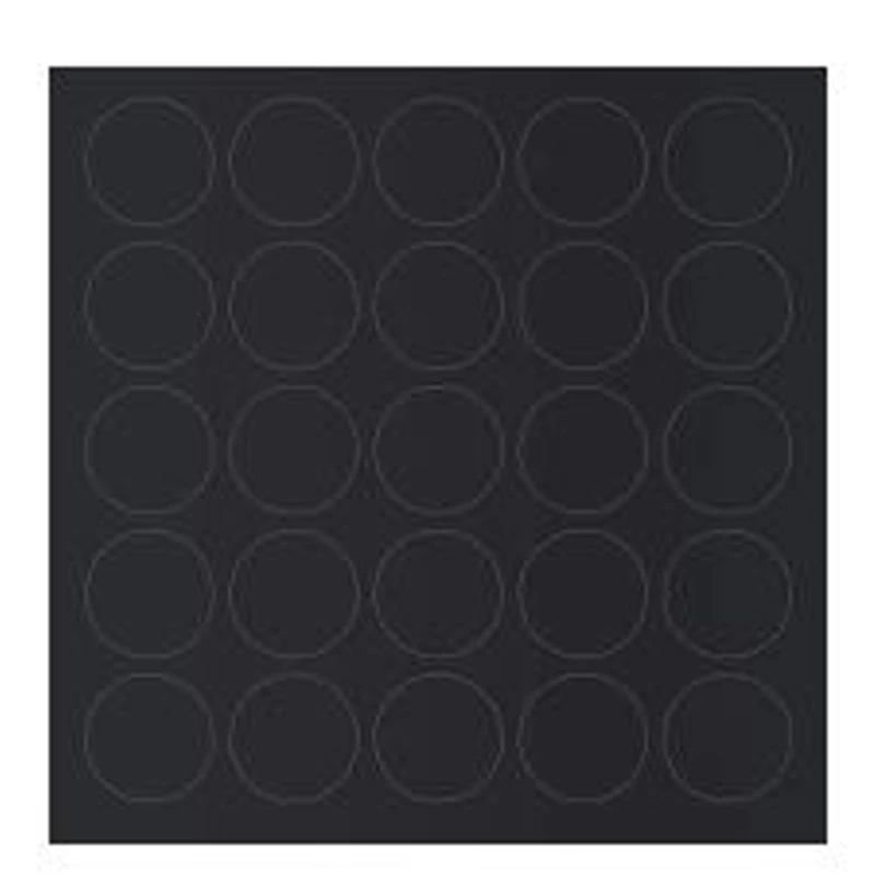 Öntapadós csavartakaró 14mm sima fekete 25db/levél Öntapadós csavartakaró 14mm sima fekete 25db/levél