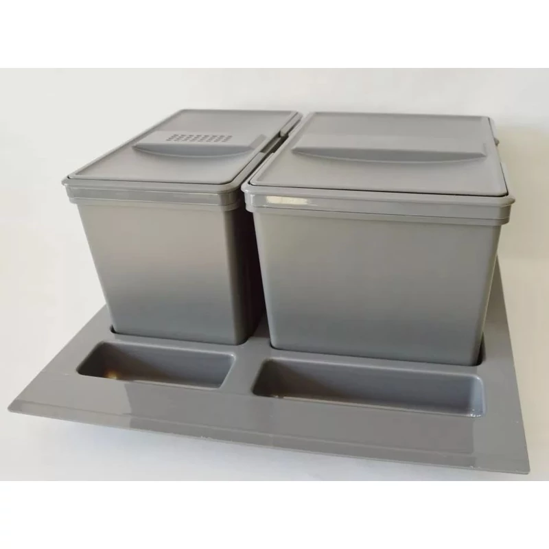 Szelektív szemetes 2tartályos 600mm-es fiókba