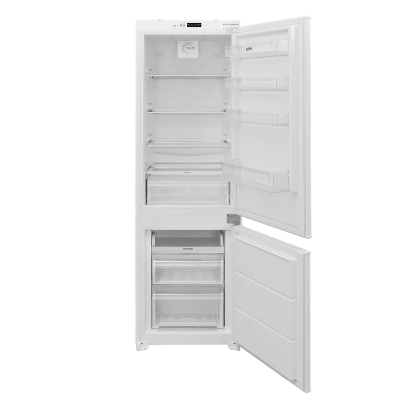 EVIDO IGLOO 332W beépíthető hűtő és fagyasztó, 54x177 cm, 2 ajtós, 242 l, E energiaosztály, fordítható ajtó, fehér