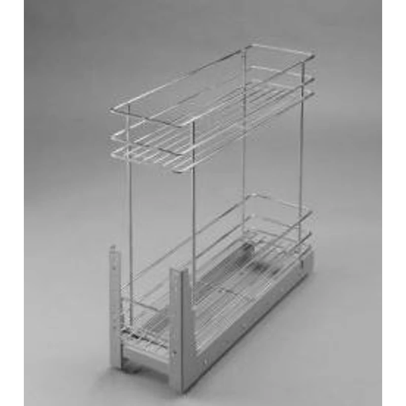 Fémrács fenéklapra szerelhető, 2 polcos 200 mm Fémrács fenéklapra szerelhető, 2 polcos 200 mm