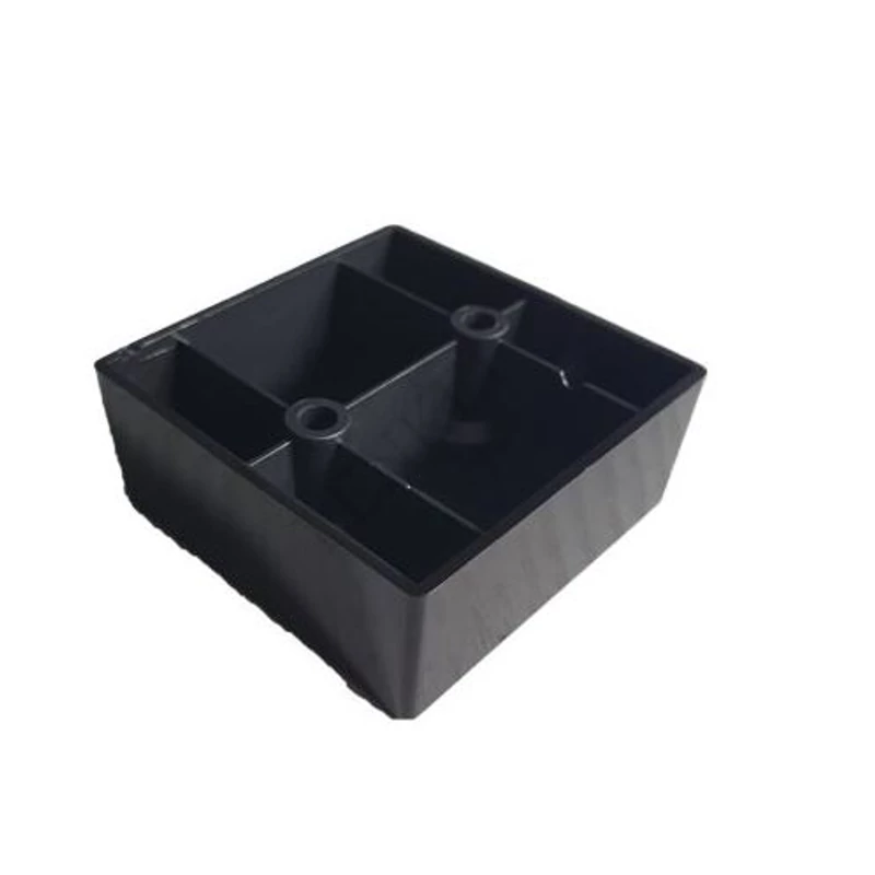 Műanyag bútorláb 60x60x25 fekete Műanyag bútorláb 60x60x25 fekete