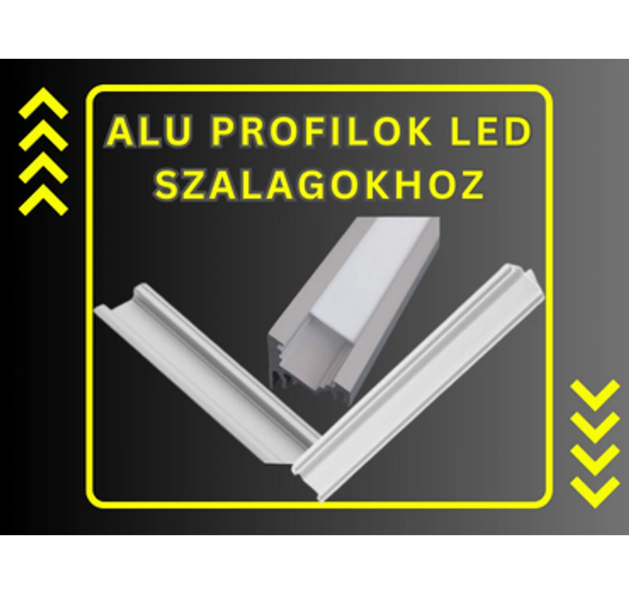 Alu profilok LED szalagokhoz
