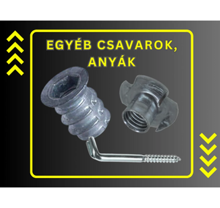 Egyéb csavarok, anyák