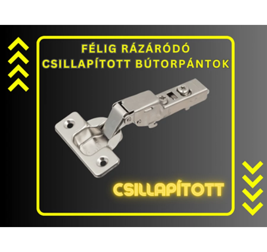 Csillapított félig rázáródó bútorpántok