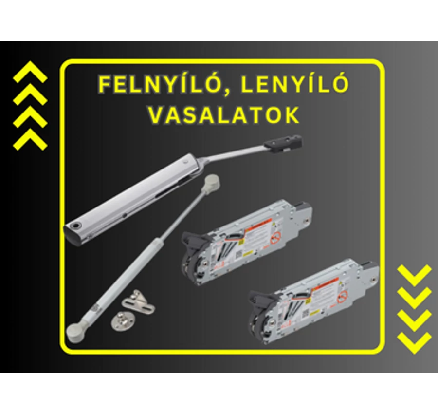 Fel és lenyíló vasalatok