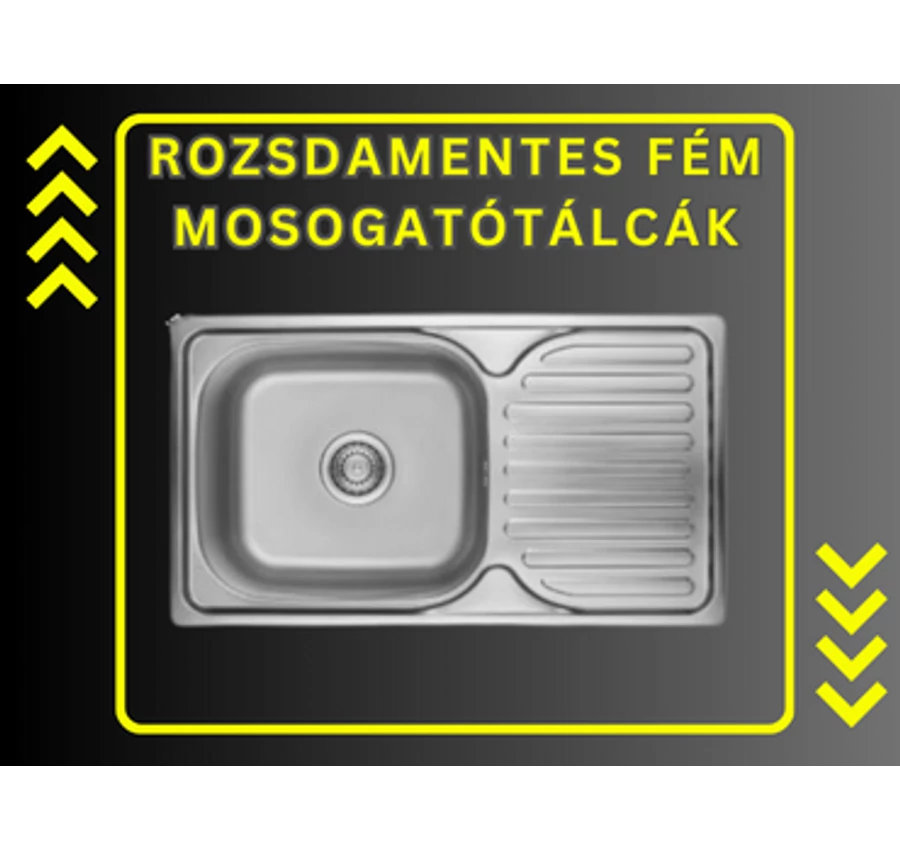 Rozsdamentes fém mosogatótálcák