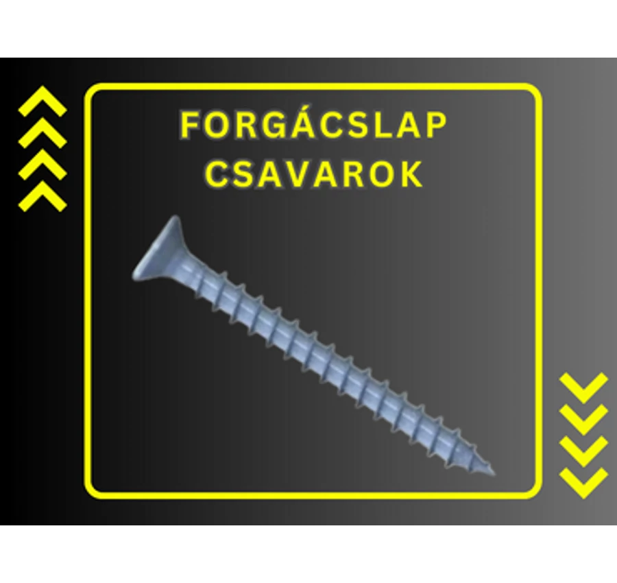 Forgácslap csavarok