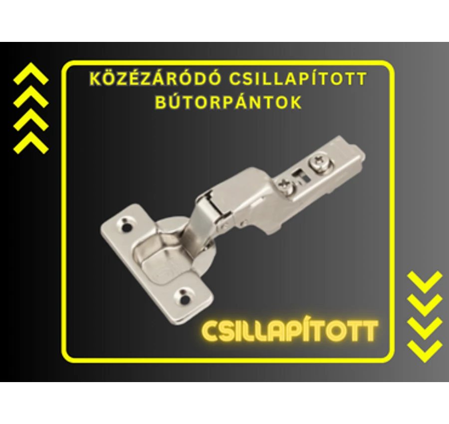 Csillapított közézáródó bútorpántok