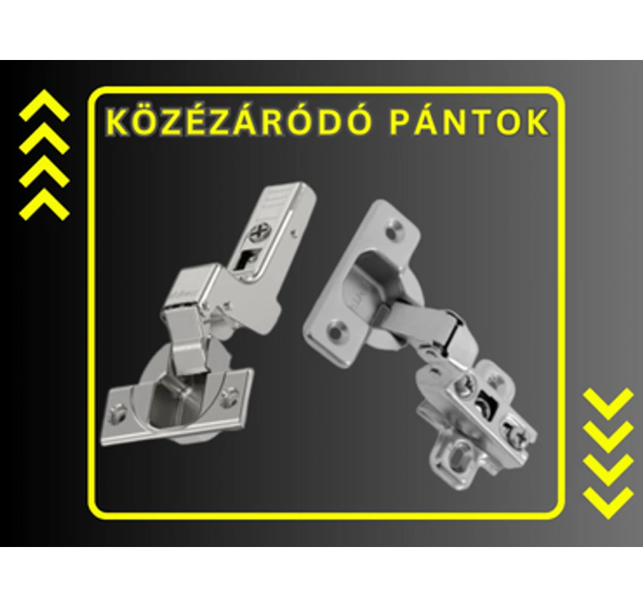 Közézáródó bútorpántok