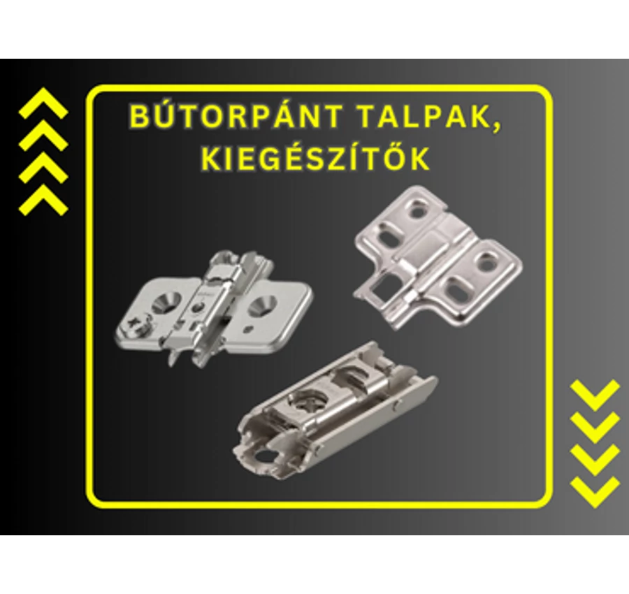 Bútorpánt talpak, kiegészítők