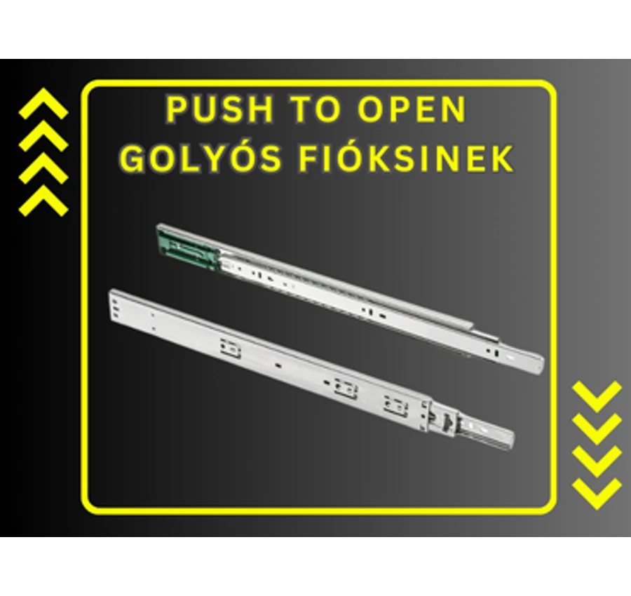 Push to open golyós fiókcsúszók