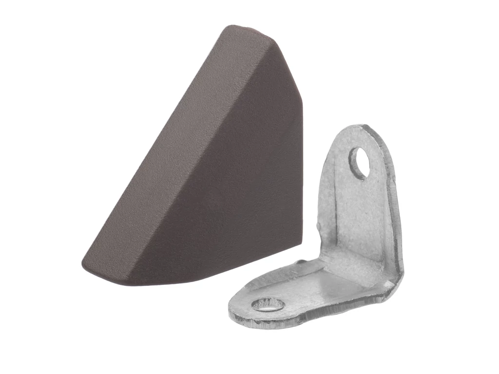 STRONG Összekötő szögletvas takaró elemmel sötétbarna