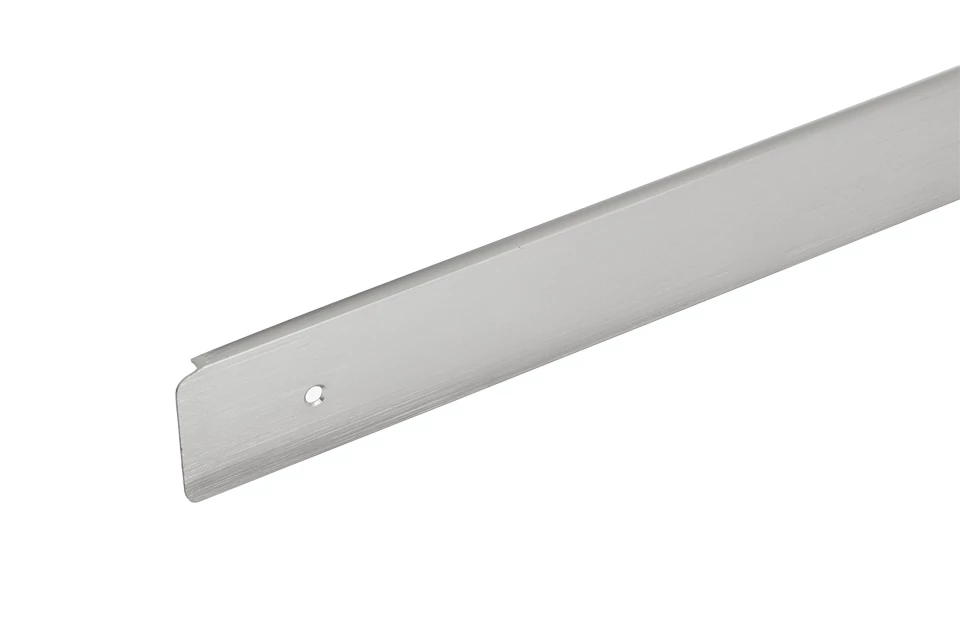 Végzáró profil munkalaphoz 600 mm 38 mm nemesacél jobbos