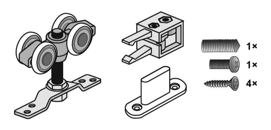SEVROLL görgő belső ajtóhoz Simple18 Inter/Galaxy